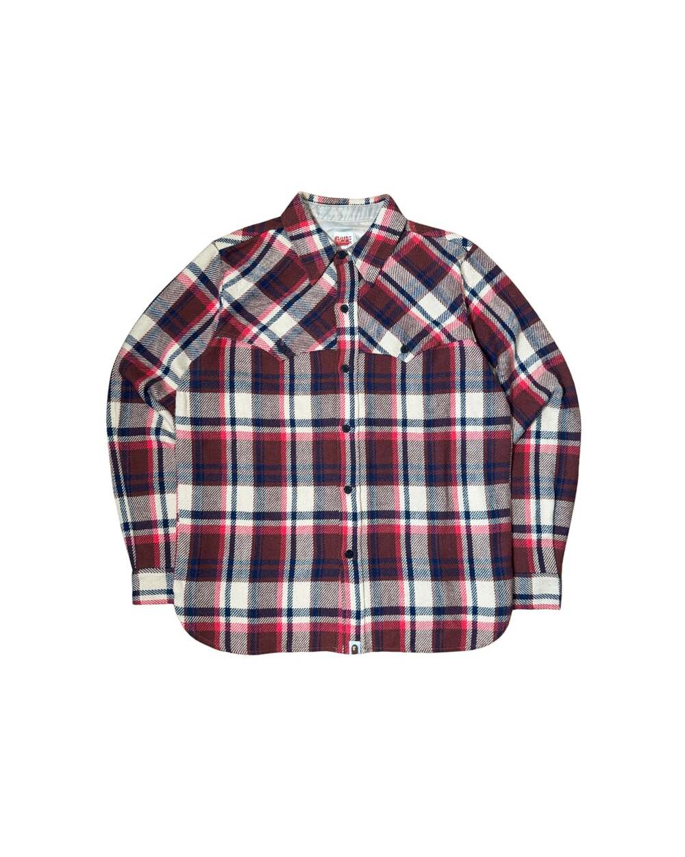 A Bathing Ape BAPE Vintage Plaid Western Flannel Shirt
